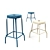 Sleek Barstool - 63cm Height 3D model small image 1