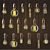 Vintage Edison Lightbulb Set 3D model small image 1