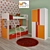 Spain Arasanz Modular Nursery Furniture 3D model small image 1