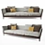 Poltrona Frau Bretagne 3-Seater Sofa 3D model small image 2