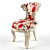 Romantic Birds Armchair: Elegant and Cozy 3D model small image 2