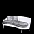 Flexform Guscio: Elegant and Versatile Sofa 3D model small image 2