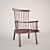 Vintage Wooden Chair - Classic Design 3D model small image 1