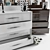 Carmen White & Brown: Stylish Dresser 3D model small image 2