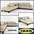 Cozy Corner Sofa: IKEA NOGERSUND 3D model small image 1
