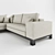 Cozy Corner Sofa: IKEA NOGERSUND 3D model small image 2