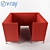 Astra Soft-Back Sofa 3D model small image 1