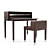 Yomei Elegant Secretary Desk 3D model small image 1