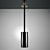 Elegant Duo Ceiling Lamps 3D model small image 3