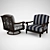 Kingstown Sedona Swivel Lounge Chair 3D model small image 1