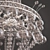 Elegant IPE Cavalli Glass Chandelier 3D model small image 3