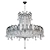Elegant Asfour Crystal Gold Chandelier 3D model small image 2