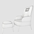 Elegant Febo Armchair by Maxalto 3D model small image 3