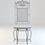 Elegance in Reflection: Forged Mirror Console 3D model small image 3