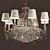 Elegant Ivory Crystal Chandelier 3D model small image 1