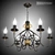  Elegant Rust/Gold Chandelier 3D model small image 2