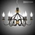  Elegant Rust/Gold Chandelier 3D model small image 3