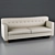 Customizable Mid-Century Sofa 3D model small image 1