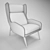 Modern Armchair "AMSTRONG 3D model small image 3