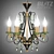 Blitz Crystal Bronze Chandelier 3D model small image 1