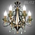 Blitz Crystal Bronze Chandelier 3D model small image 2