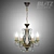 Blitz Crystal Bronze Chandelier 3D model small image 3