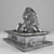  Majestic Lion Sculpture 3D model small image 1