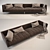 Modern Cloth Sofa 3D model small image 1