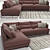 Brandon Sofa | 345cm Length | 108/235cm Depth | 83cm Armrest Height 3D model small image 1