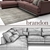 Brandon Sofa | 345cm Length | 108/235cm Depth | 83cm Armrest Height 3D model small image 3