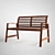 Relax & Lounge: Outdoor Bench 3D model small image 1