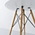 Elegant Eames DSW Table 3D model small image 3