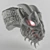 Dragon Head Sculpture 3D model small image 1