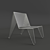 Reused Steel Coin Chair 3D model small image 1