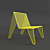 Reused Steel Coin Chair 3D model small image 2