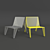Reused Steel Coin Chair 3D model small image 3