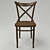 Elegante Italian Dark Wood Chair 3D model small image 3