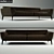 Elegant Roman 3-Seater Sofa 3D model small image 1