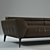 Elegant Roman 3-Seater Sofa 3D model small image 2