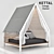 Cozy Retreat: Kettal Cottage Daybed 3D model small image 1