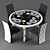 Elegant Dining Set 3D model small image 1