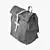 Canvas Backpack: High-Quality 3D Model 3D model small image 1
