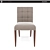 Elegant Square Chair by Manuel Larraga 3D model small image 2