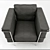 Modern Madrid Armchair by Nuevo Living 3D model small image 2