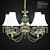 Elegant Mitra 1401-PB4 Chandelier 3D model small image 1