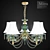 Elegant Mitra 1401-PB4 Chandelier 3D model small image 2