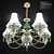 Elegant Mitra 1401-PB4 Chandelier 3D model small image 3