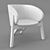 Branca Lisboa Curva Chair: Sleek 3D Model Design 3D model small image 3