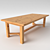 Elegant Wooden Dining Table 3D model small image 1