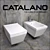 Elegant Catalano Star Collection - WC and Bidet 3D model small image 1